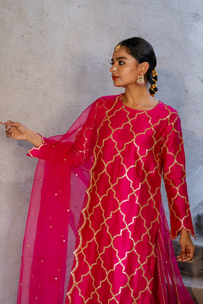 Neev Rani Jaal A-Line Suit Set