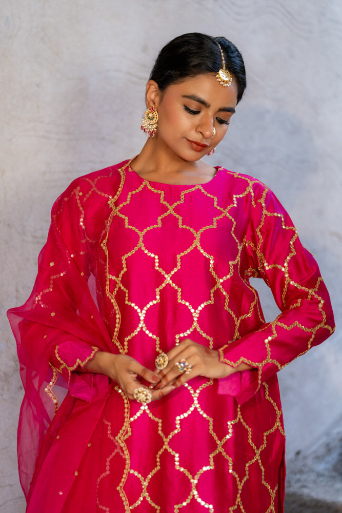 Neev Rani Jaal A-Line Suit Set