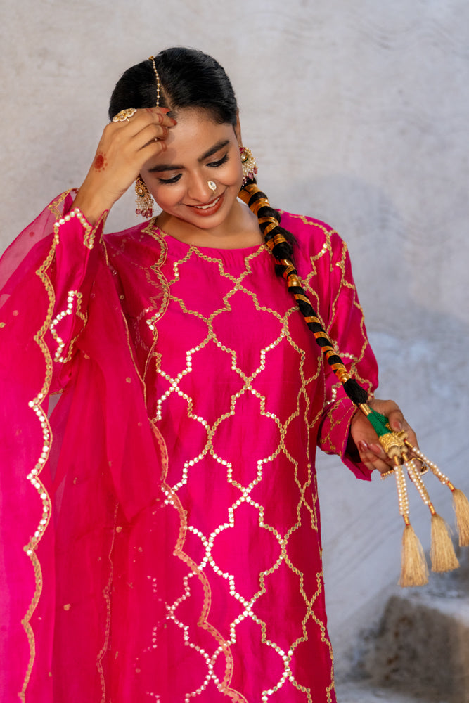 Neev Rani Jaal A-Line Suit Set