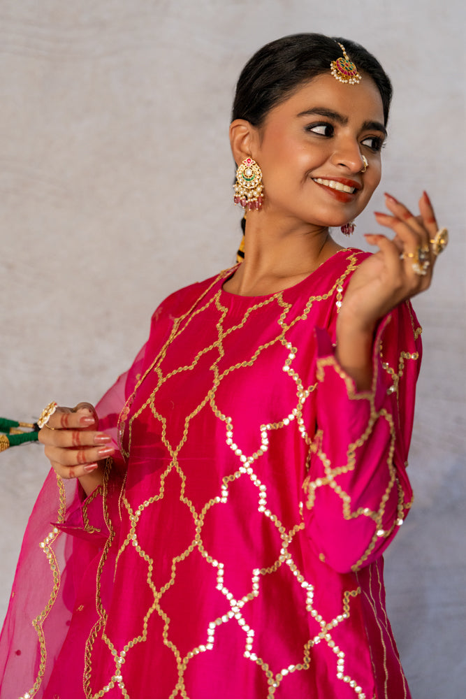 Neev Rani Jaal A-Line Suit Set
