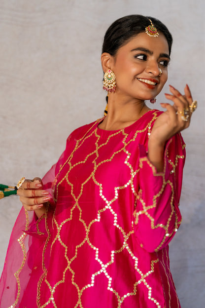 Neev Rani Jaal A-Line Suit Set