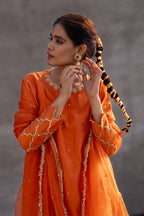 Rust Straight Kurta Set