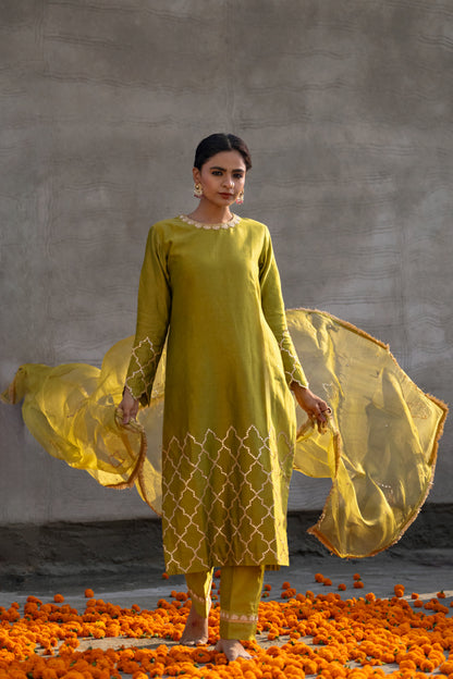 Olive A-Line Suit Set
