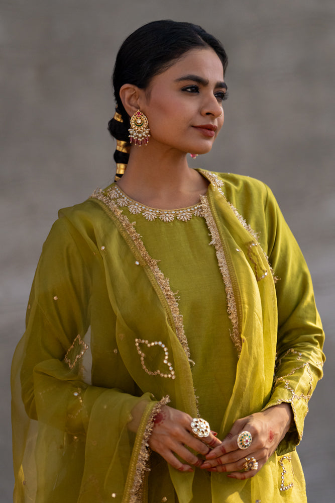 Olive A-Line Suit Set