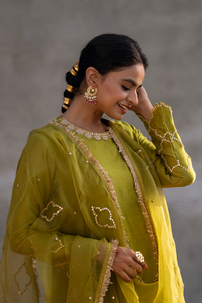 Olive A-Line Suit Set