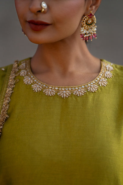 Olive A-Line Suit Set
