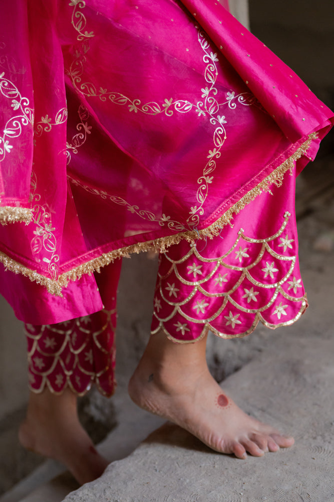 Rani Aari A-line Kurta Set