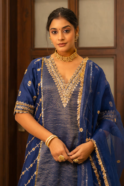 Blue Moti Sharara