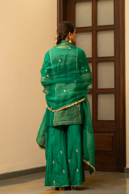 Green Moti Sharara