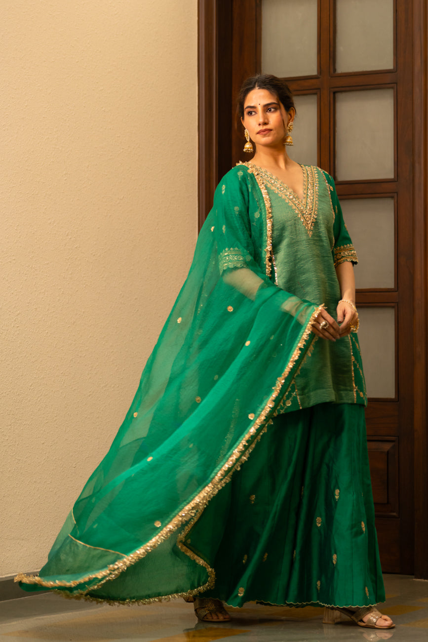 Green Moti Sharara