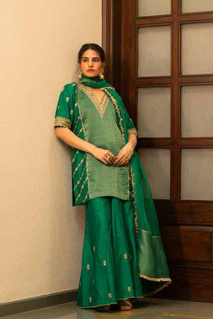 Green Moti Sharara