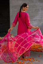 Rani Aari A-line Kurta Set