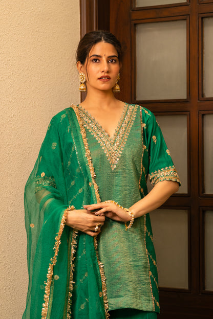 Green Moti Sharara