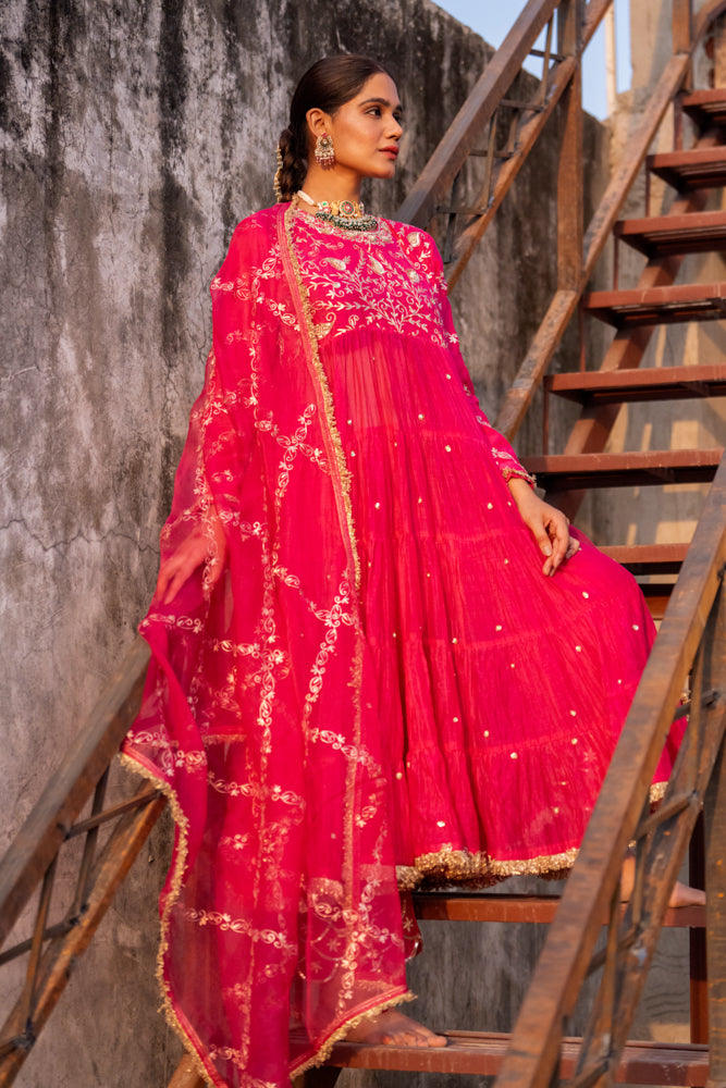 Rani Anarkali Suit Set