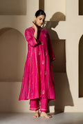 Rani Floral Boota A-line Kurta Set