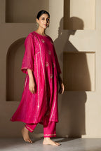 Rani Floral Boota A-line Kurta Set