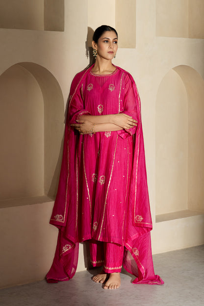 Rani Floral Boota A-Line Suit Set