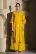 Yellow Straight Kurta Set