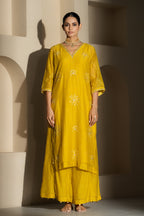 Yellow Straight Kurta Set