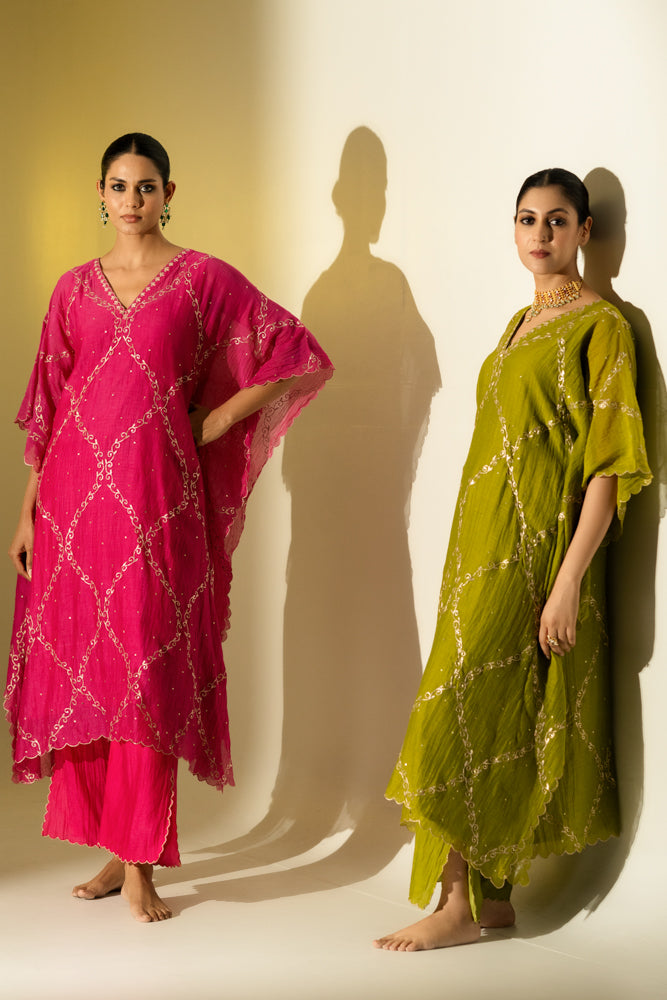 Olive Green Kaftan Set