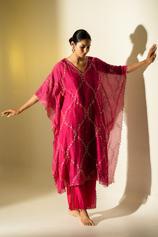 Rani Pink Kaftan Set