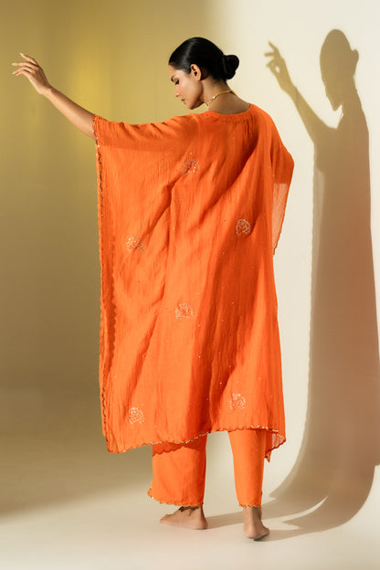 Orange Kaftan Set