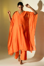 Orange Kaftan Set