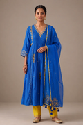 Electric Blue 5 Boota Kurta Set