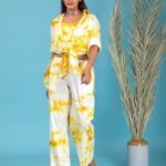 Tuscany yellow meerahini tie & Dye co-ord set